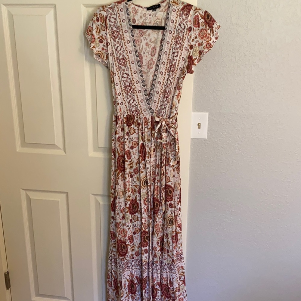 Long floral maxi dress